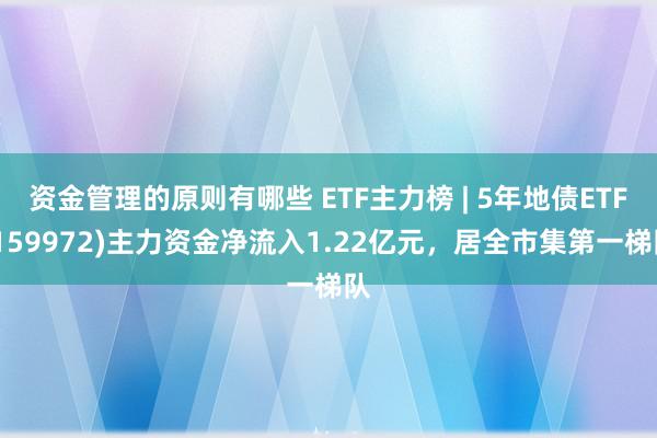 资金管理的原则有哪些 ETF主力榜 | 5年地债ETF(159972)主力资金净流入1.22亿元，居全市集第一梯队