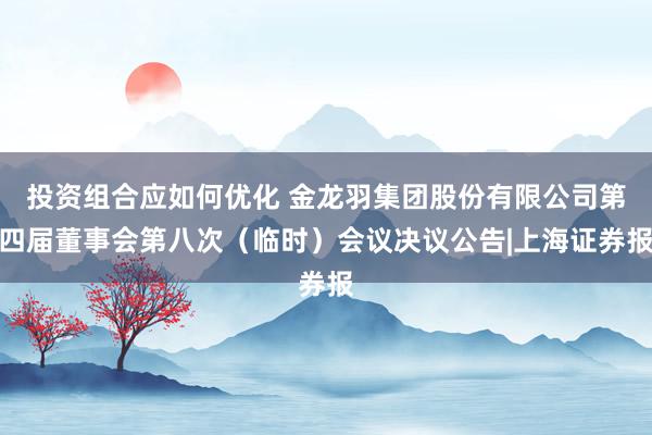 投资组合应如何优化 金龙羽集团股份有限公司第四届董事会第八次（临时）会议决议公告|上海证券报