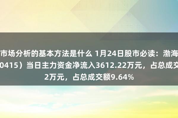 市场分析的基本方法是什么 1月24日股市必读：渤海租借（000415）当日主力资金净流入3612.22万元，占总成交额9.64%