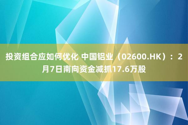 投资组合应如何优化 中国铝业（02600.HK）：2月7日南向资金减抓17.6万股