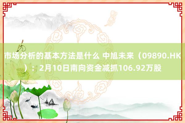 市场分析的基本方法是什么 中旭未来（09890.HK）：2月10日南向资金减抓106.92万股